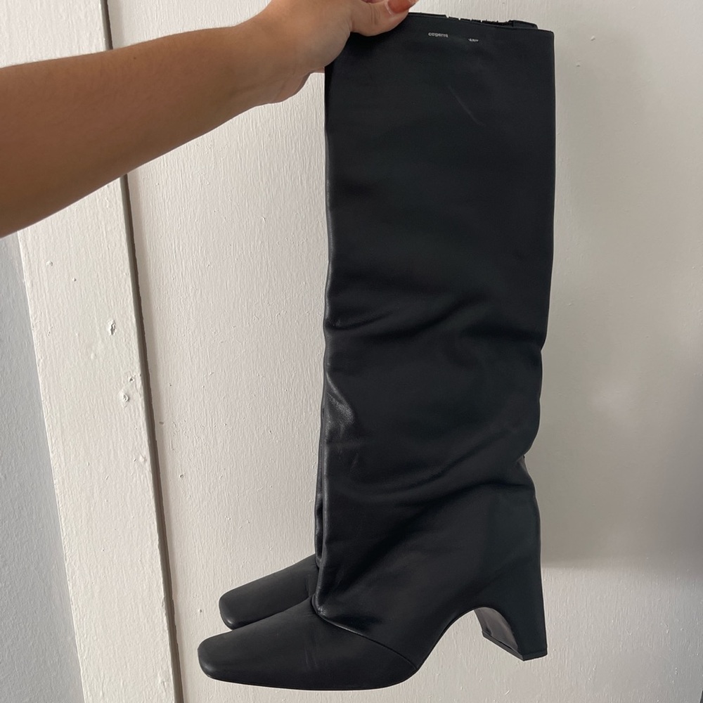 Black Coperni Bridge Boots